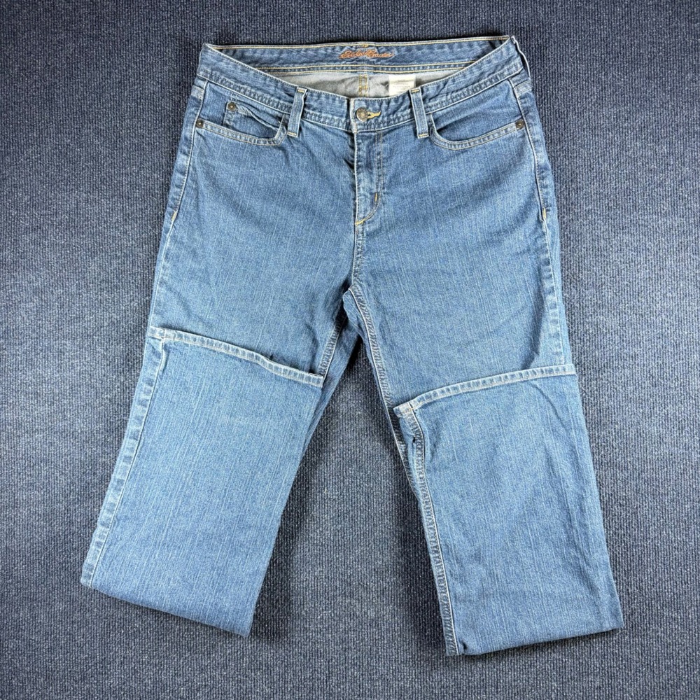 Eddie Bauer Classic Fit Womens Jeans Size 8 Medium Wash Straight Leg